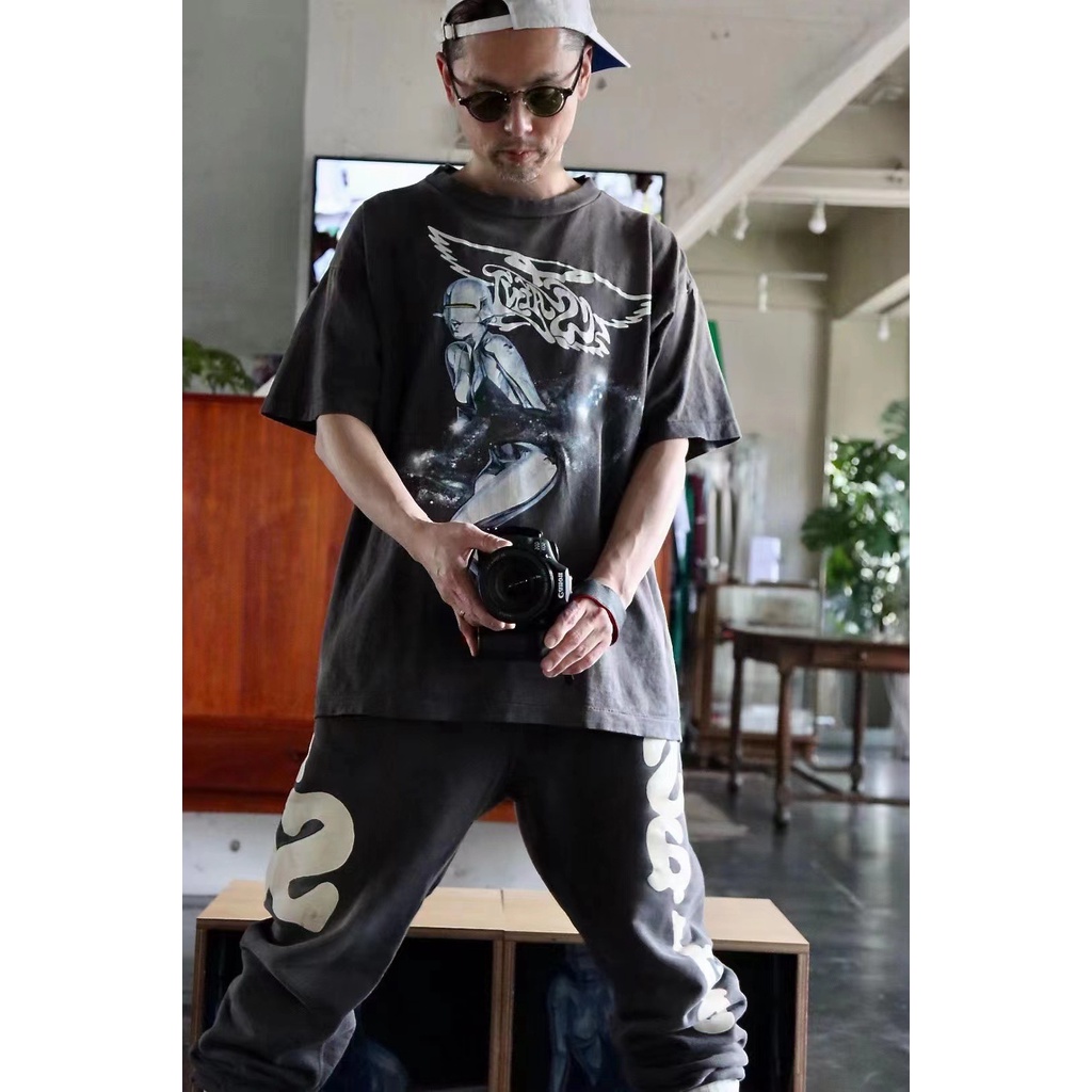 AFFL SAINT Mxxxxxx x HAJIME SORAYAMA kongshanji jointly washed old Vintage short sleeves
