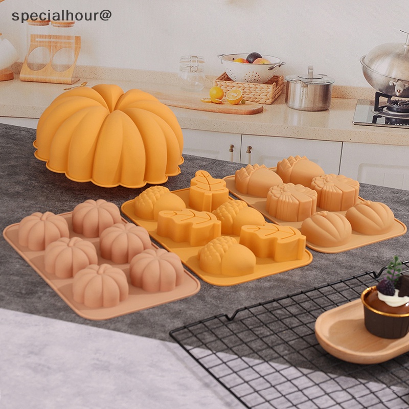 Khuôn Silicon Làm Bánh Kẹo Hình Quả Bí Ngô halloween Mới