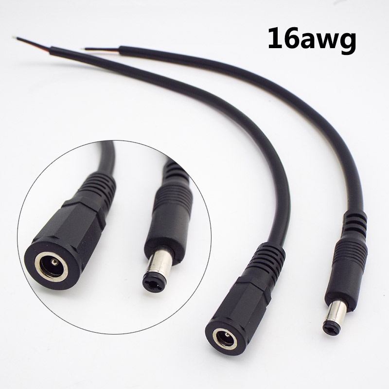 Dây Cáp Nối Nguồn 16 / 18 / 20 / 22awg 7a 10a dc 5.5x2.1mm vnh2