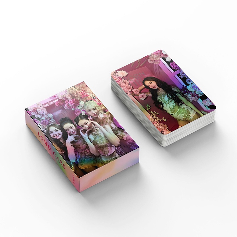 BLACKPINK LOMO Card Laser Card Set 55 Tấm Thẻ Ảnh 7th anniversary Hình Nhóm Nhạc