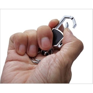 Móc khóa da cao cấp in logo hãng