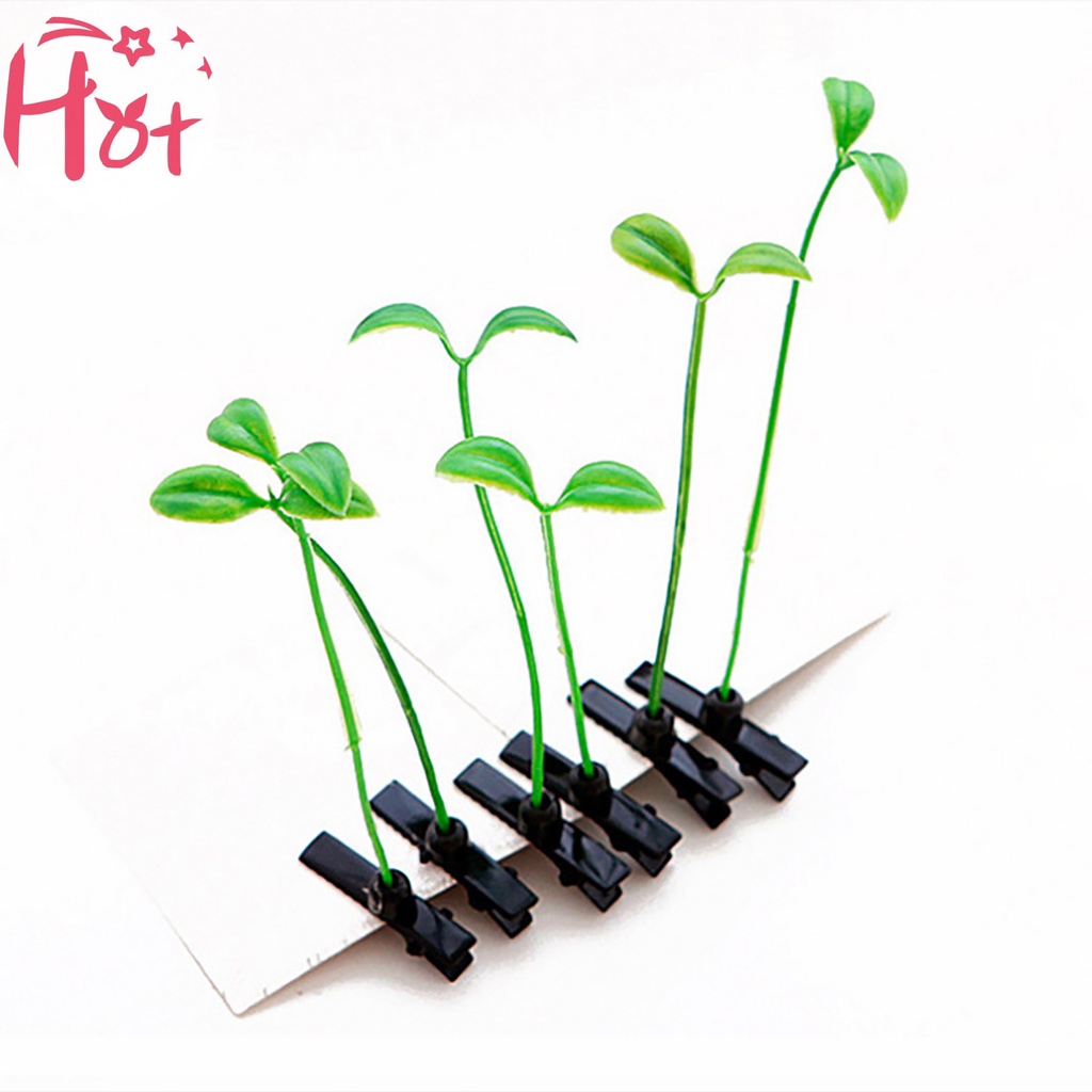 Jr Set 4 Kẹp Cỏ Hình Nấm Hoa Vui Nhộn Thời Trang unisex vn