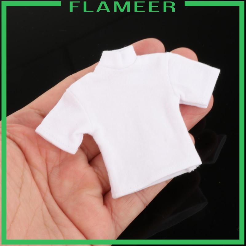 Áo Thun Tay Ngắn mini Cho Búp Bê 6 inch Tỉ Lệ 1: 12
