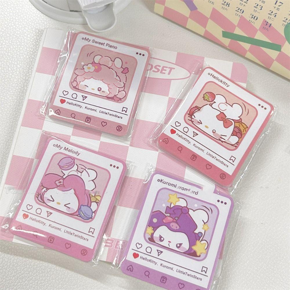 Bộ 20 Miếng Dán Hoạt Hình kuromi cinnamoroll kuromi Trang Trí Thủ Công diy