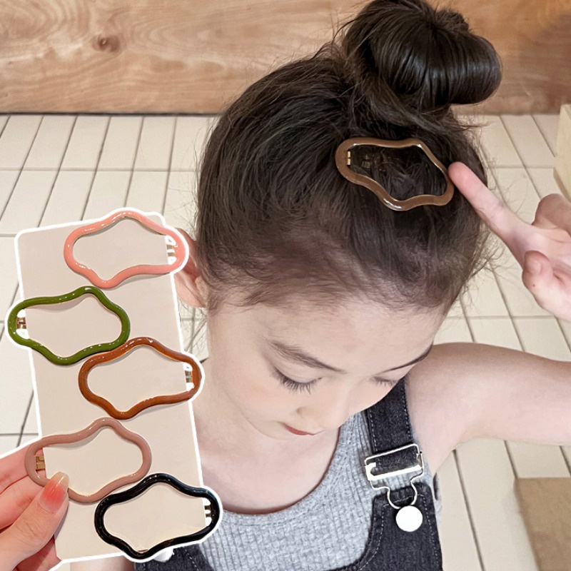 Kẹp Tóc Hình Đám Mây / Ngôi Sao Màu Sắc Ngọt Ngào Cho Nữ