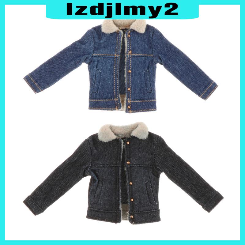 Áo Khoác Tay Dài Tỉ Lệ 1 / 12 Cho Mô Hình Búp Bê 1 / 12 6inch