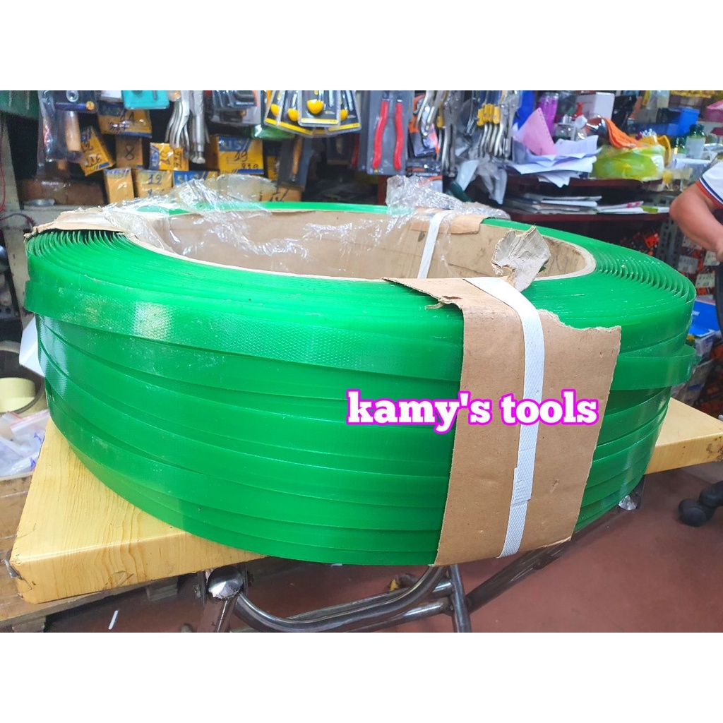 Dây đai nhựa PET bản 16mm 19mm độ dày 0.8mm chuyên sử dụng đóng đai kiện hàng hóa nặng kamytools