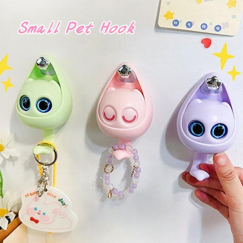 Set 4 Móc Treo Đồ Gắn Tường Hình Mèo Dễ Thương