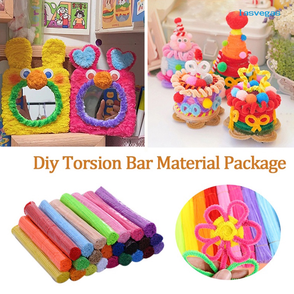 Set 100 Dây Kẽm Nhung Màu Pastel Làm Đồ Trang Trí Handmade, Dây Kẽm Lông Làm Đồ Chơi Thủ Công Cho Bé