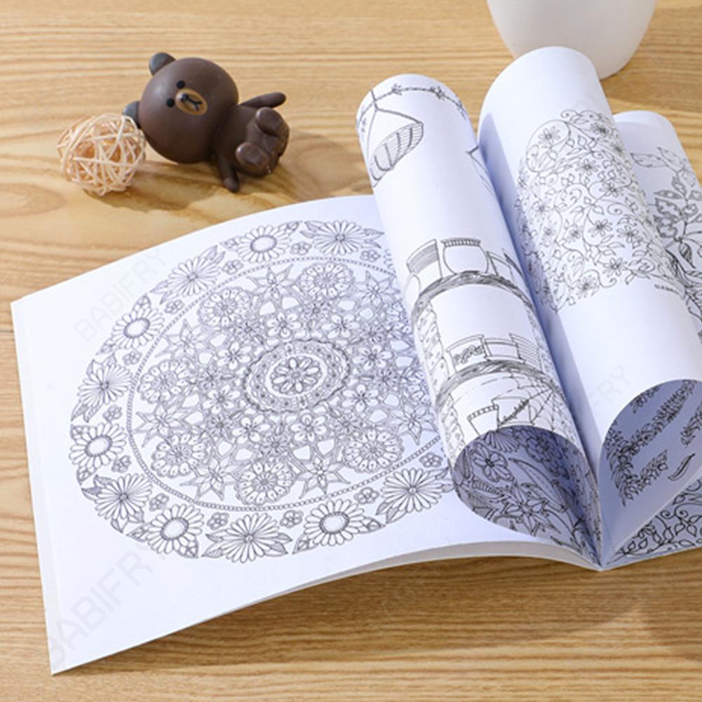 Sách Tô Màu 24 Trang Chống Căng Thẳng diy Hình Khu Vườn Bí Mật Dành Cho Trẻ Em Và Người Lớn