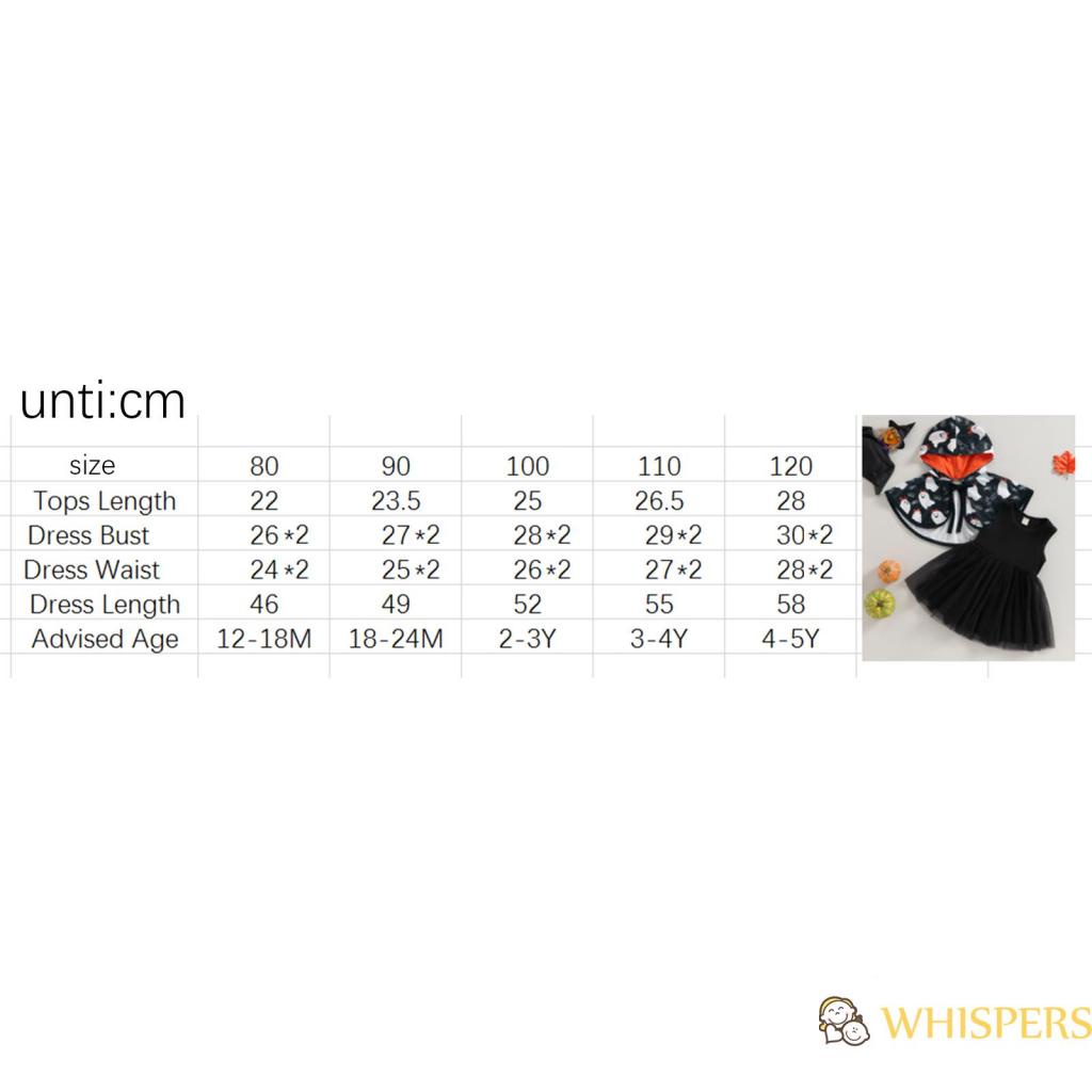 Set Đồ halloween 2 Món Phối Áo Choàng Xinh Xắn Cho Bé Gái