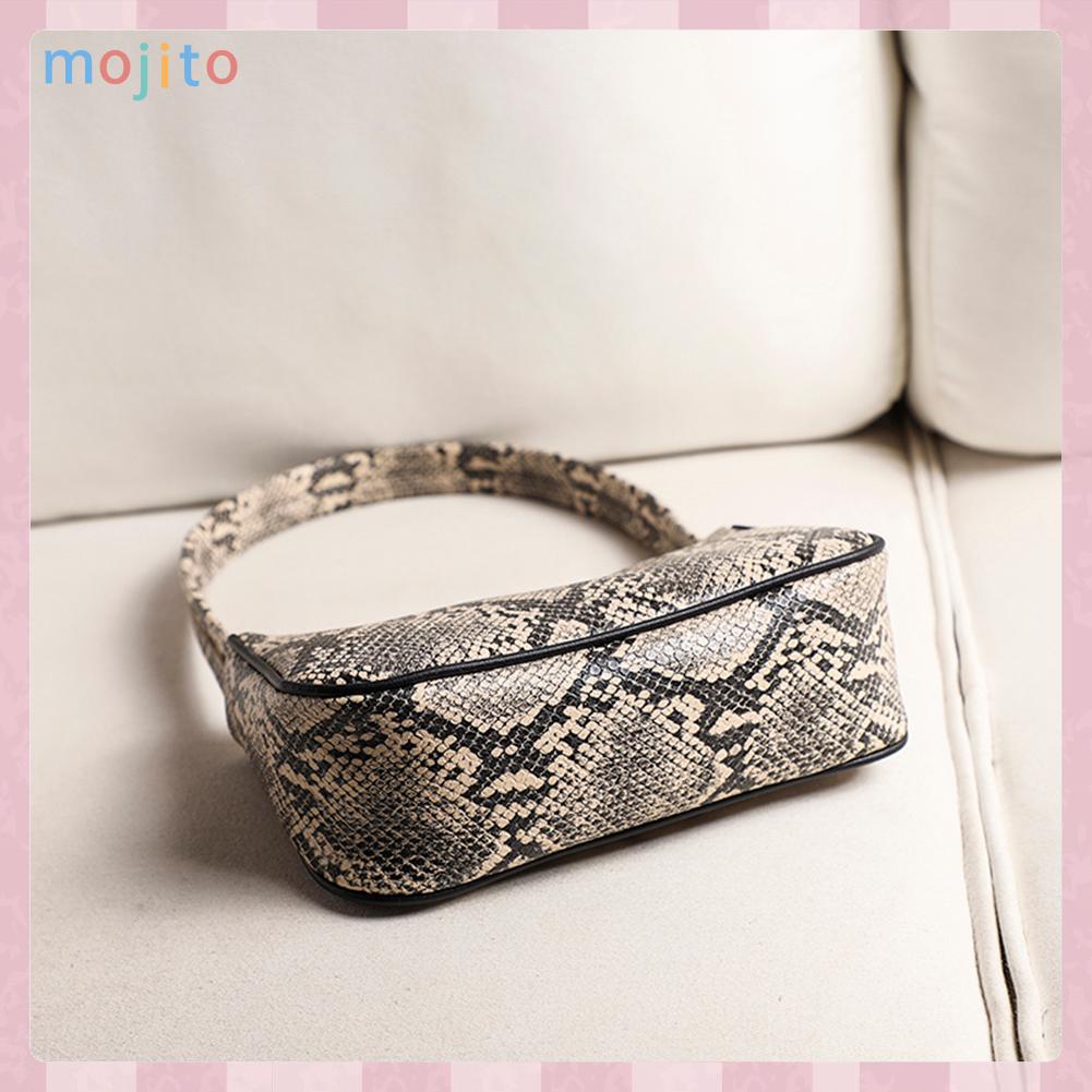 Túi Xách Da pu Họa Tiết Da Rắn Thời Trang Đường Phố Cho Nữ