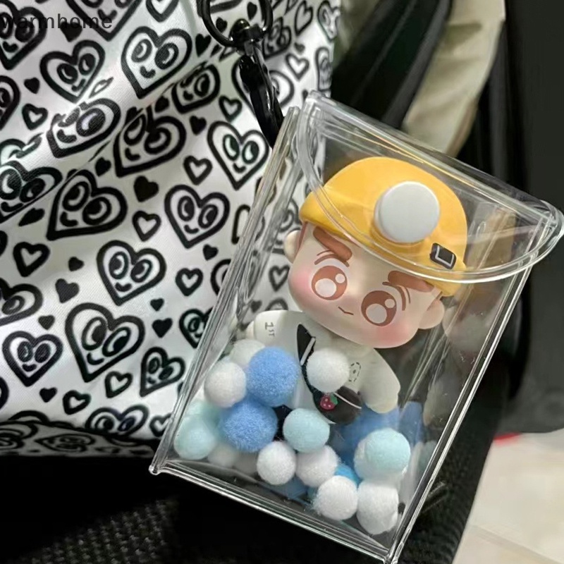 Túi Đựng Tiền Xu / Chìa Khóa / Son Môi mini Trong Suốt Hình Búp Bê anime rft