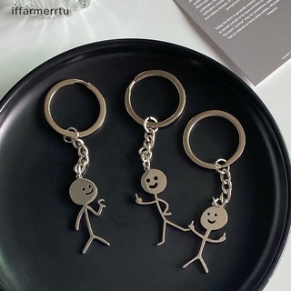 Móc khóa hình ngón tay giữa trái tim dễ thương vui nhộn cho cặp đôi