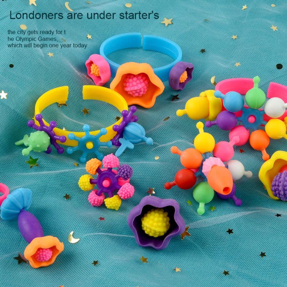 Taylor1 Bộ 200 Hạt Xỏ Vòng Tay Nhiều Màu Sắc Phong Cách Công Chúa diy