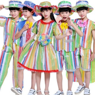 Bộ trang phục biểu diễn handmade thời trang thân thiện với môi trường 9.13 dành cho trẻ em mẫu giáo