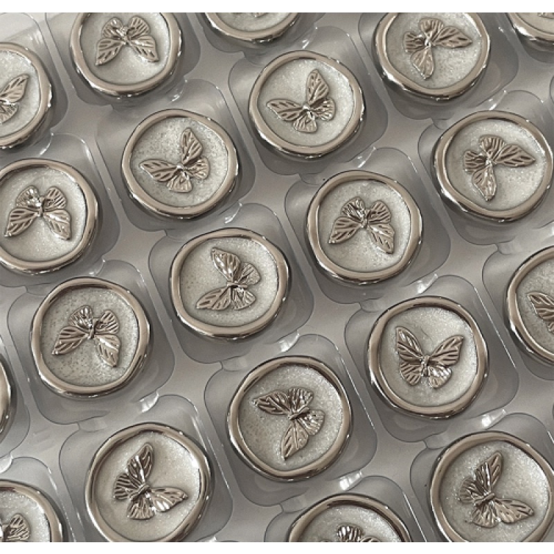 Set 10 Nút Áo Kim Loại Hình Bướm Phong Cách retro