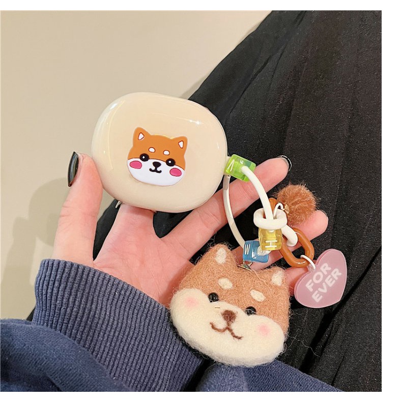 Hoạt Hình Vỏ Bảo Vệ Hộp Sạc Tai Nghe samsung galaxy buds live / buds2 pro galaxy buds 2 pro Bằng tpu silicone Có Móc Khóa