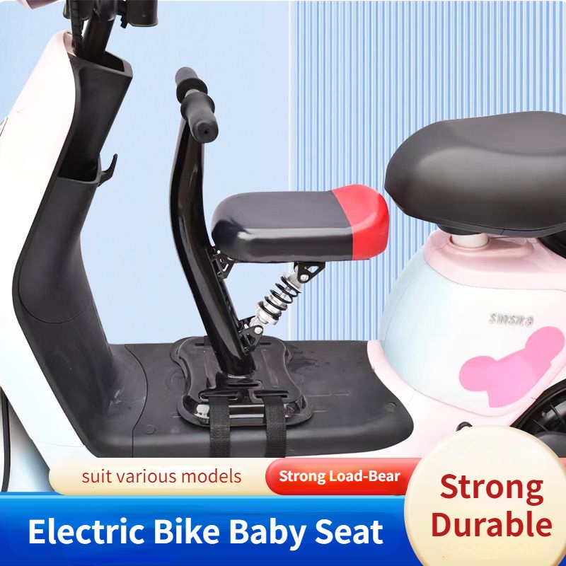 Ghế Ngồi Trước Xe Đạp Điện An Toàn Chống Sốc Cho Bé
