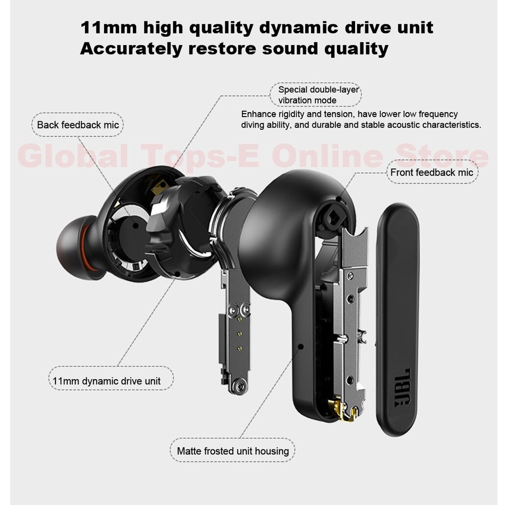 Tai nghe Bluetooth True Wireless JBL LIVE PRO+, Âm bass mạnh mẽ, Pin Trâu Tới 28h, Chống Nước IPX4.