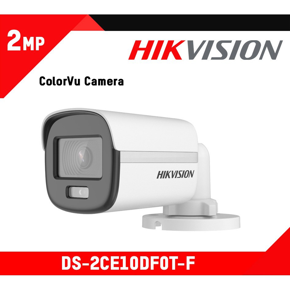 Camera hikvision thân trụ ngoài trời có màu ban đêm 2MP - HIKVISION 𝐃𝐒-𝟐𝐂𝐄𝟏𝟎𝐃𝐅𝟎𝐓-𝐅 - BẢO HÀNH 2 NĂM