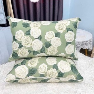 Cặp ruột gối hoa hồng xanh hót hít