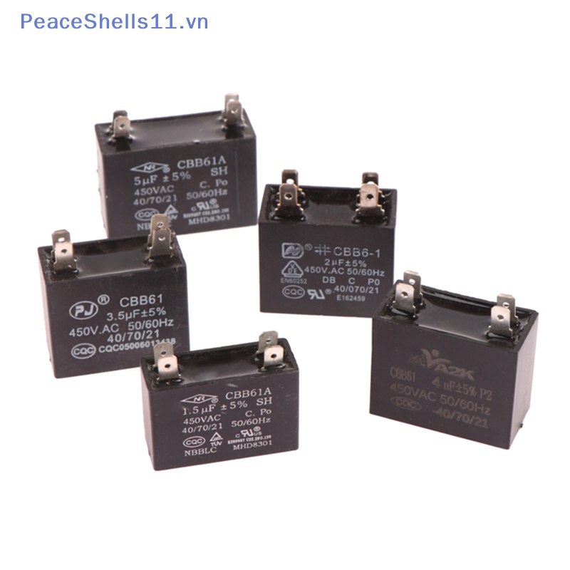 1 Tụ Điện 450v cbb61 dip 4pin 1.5uf 2.0uf 2.5uf 3.0uf 3.5uf 4.0uf 5.0uf 6.0uf.