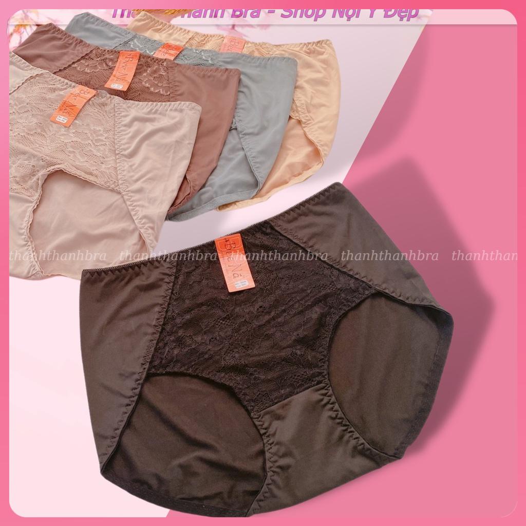 Quần lót nữ, Chip ren thun lạnh mềm mại cao cấp, co giản tốt, lưng cao Bee Na Thái Lan 056