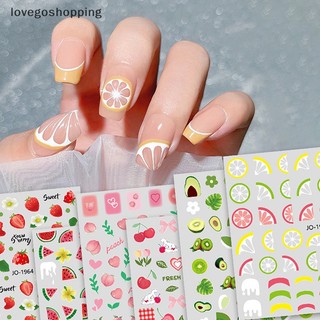 Sticker Dán Móng Nghệ Thuật 3d Hình Trái Cây Xinh Xắn