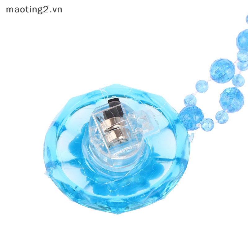 Set 1 Vòng cổ Hạt acrylic Có Đèn led Phát Sáng Dành Cho Bé