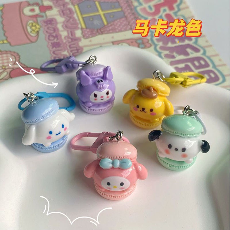 Dễ Thương Móc Khóa Hình Bánh macaron Đáng Yêu