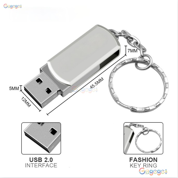 Ổ Đĩa Mềm Xoay 1tb 2tb 128gb usb 1gb 8gb 16gb 32gb 64gb Chống Thấm Nước