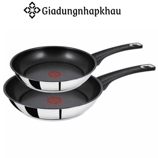 Set 2 Chảo Chống DínhTefal Jamie Oliver Titanium, Size 20-26cm, Dẫn Nhiệt Tốt, Nhập Đức, giadungnhapkhau19