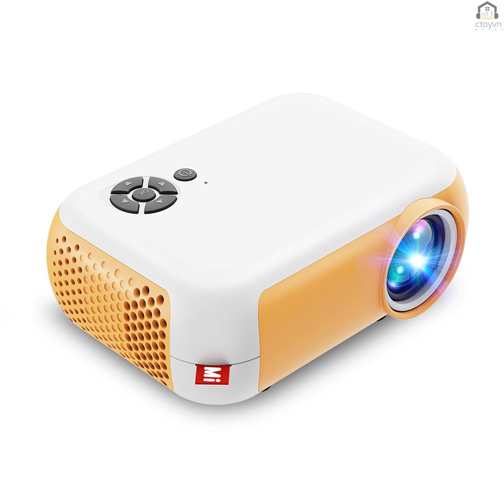 Máy Chiếu a10 mini lcd 1080p Hỗ Trợ Thẻ hd in av usb tf Và Điều Khiển Âm Thanh 3.5mm