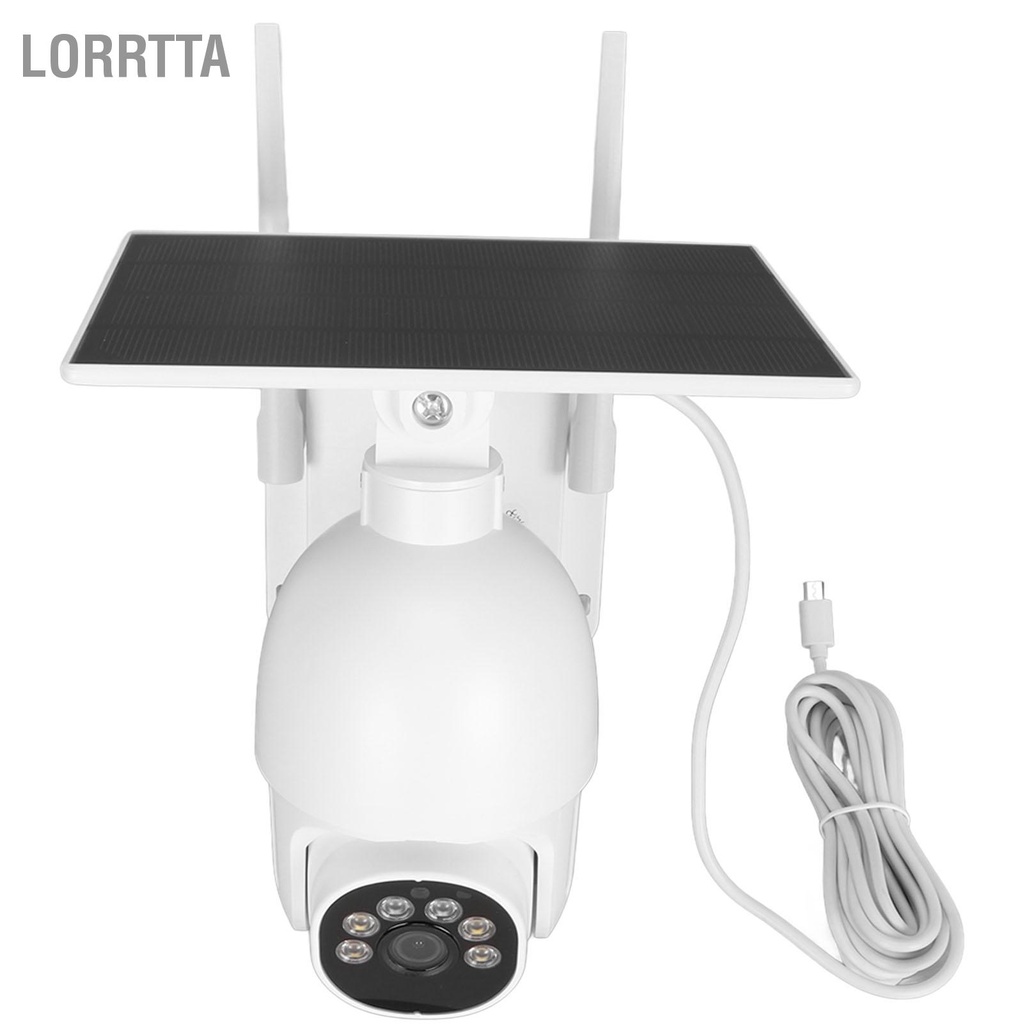 Lorrtta Camera An Ninh Năng Lượng Mặt Trời 1080P 360° PTZ 2.4G WiFi Màu Sắc Tầm Nhìn Ban Đêm PIR Phát Hiện Chuyển Động IP65 Chống Thấm Nước Cho ứng Dụng Thông Minh TUYA