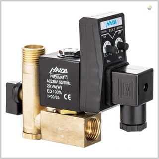 Brass Electronic Drain Valve for Air Compressor Filter Separator Dryer - Efficient Condensate Removal