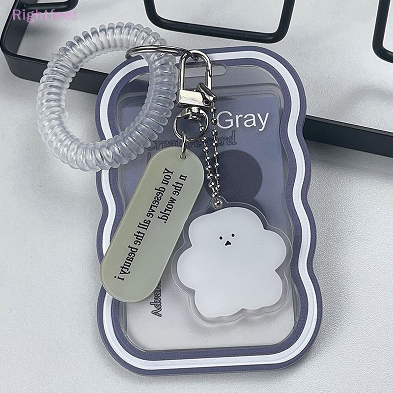 Rightfeel ins Móc Khóa / Thẻ / Xe Buýt / Ảnh Thẻ Trong Suốt Phong Cách Mới Bảo Vệ Thẻ Sinh Viên