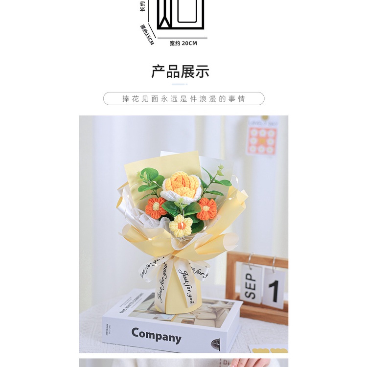 Bó Hoa Dệt Tay Quà Tặng Sinh Nhật / Lễ Tình Nhân