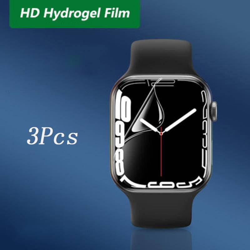 1-3 Chiếc HD Hydrogel Phim Bảo Vệ Màn Hình Cho Apple Watch Series 9 8 7 41mm 45mm Ultra 2