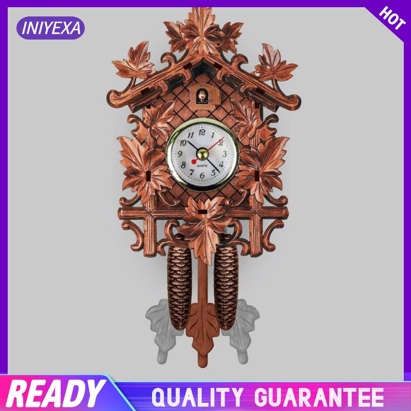 Cuckoo Đồng Hồ Treo Tường Bằng Gỗ Thiết Kế Sáng Tạo Trang Trí Phòng Khách /