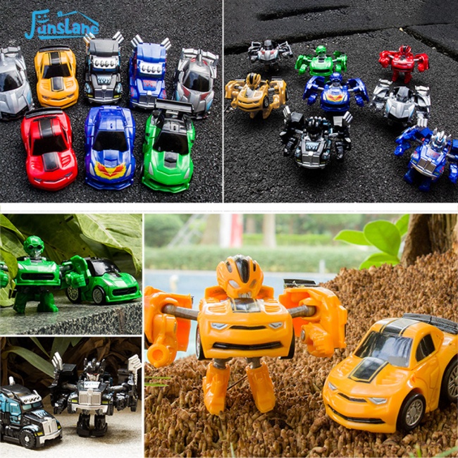 Đồ Chơi Rô Bốt Xe Hơi Biến Hình mini Dễ Thương Có Thể Tháo Rời Cho Bé