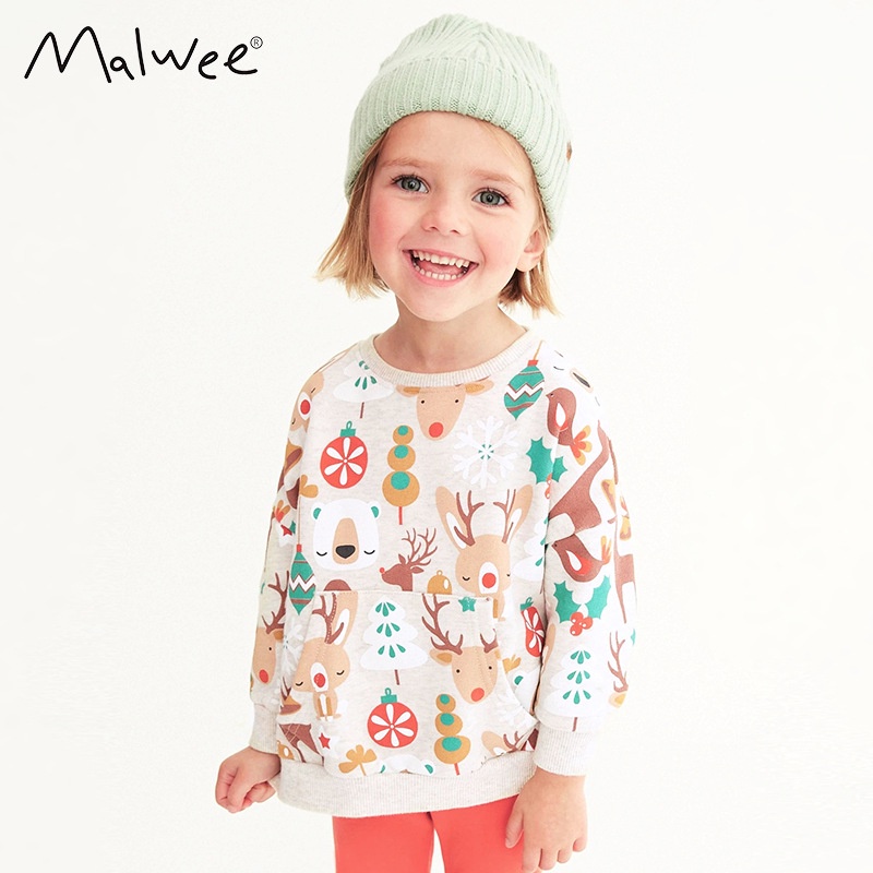 Áo Thun Tay Dài In Hình Kỳ Lân Dễ Thương Thời Trang Mùa Thu Cho Bé Gái