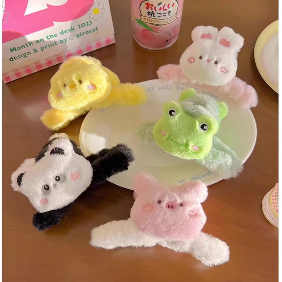 Kẹp Tóc Hình Thỏ / Cá Mập Nhồi Bông Dễ Thương Thời Trang 2023