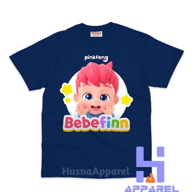 Áo thun cho bé trai và bé gái in hình Pinkfong BEBEFINN dễ thương kute, chất liệu cotton mềm mịn thoáng mát NTSHIRT
