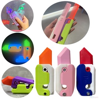 ♕ Dao trọng lực cà rốt phát sáng 3d In 3d Đồ chơi dao cà rốt phát sáng cho trẻ em Đồ chơi Fidget Lược xếp Trẻ em Giải nén Thẻ đẩy Đồ chơi quà tặng