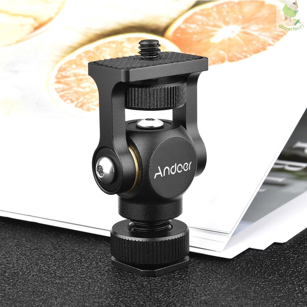 Giá Đỡ Màn Hình Máy Ảnh andoer video mount mini Bằng Hợp Kim Nhôm Có Đinh Ốc 1 / 4 inch Cho Máy Ảnh dslr 9.7