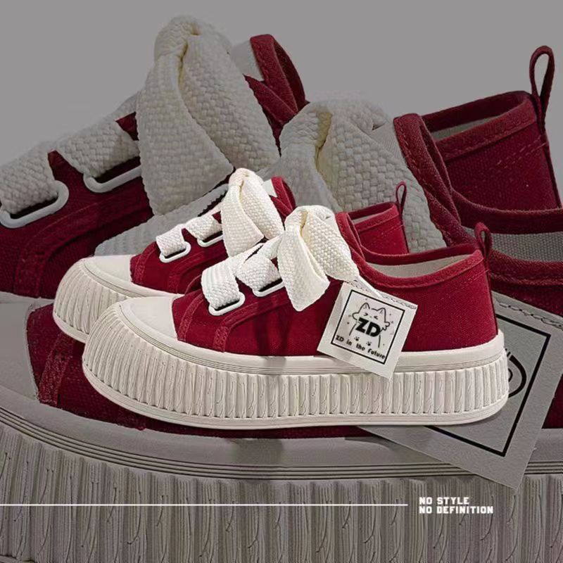 Clemine Giày Thể Thao Vải Bạt Đế Dày Thời Trang Hàn Cho Nữ