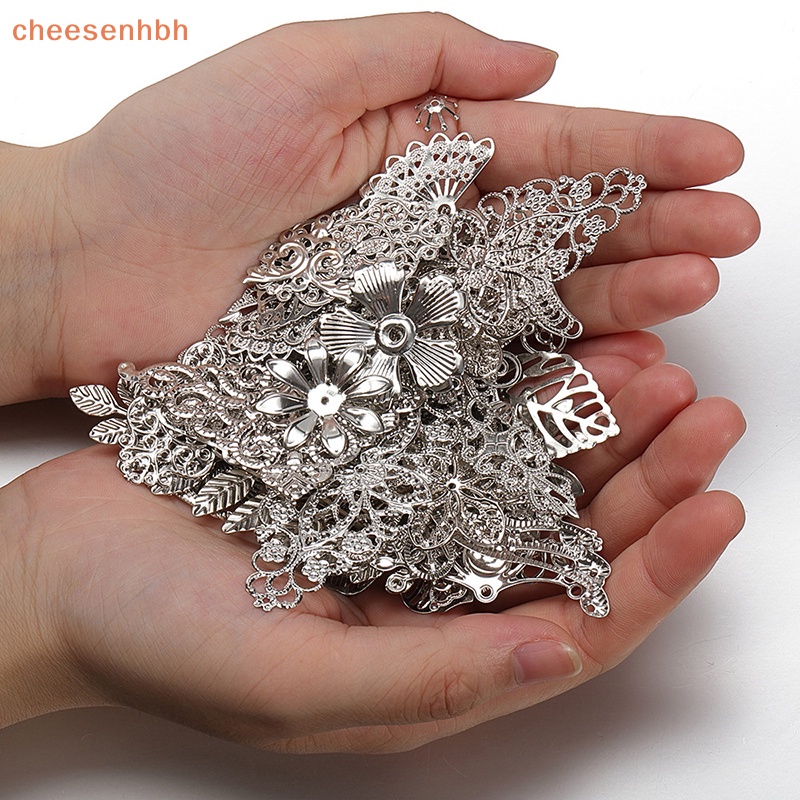 Bộ 50g Hạt Kim Loại Hình Hoa Lá Dùng Làm Trang Sức diy vn