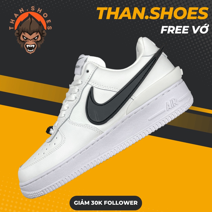 Giày AF1 Low SP Ambush Phantom, AF1 Ambush Trắng Móc Đen -  Than.Shoes