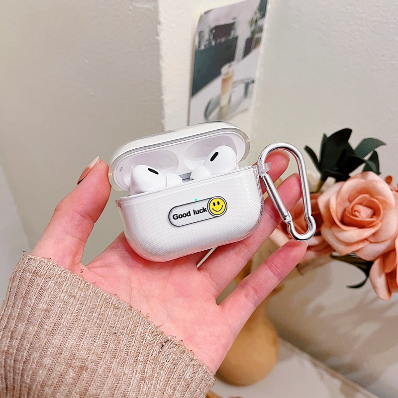 Vỏ Bảo Vệ Hộp Sạc Tai Nghe airpods 1 / 2 / 3 / pro pro2 airpods 2 gen airpods pro2 Bằng Silicon Trong Suốt Họa Tiết Hoạt Hình anime Đơn Giản